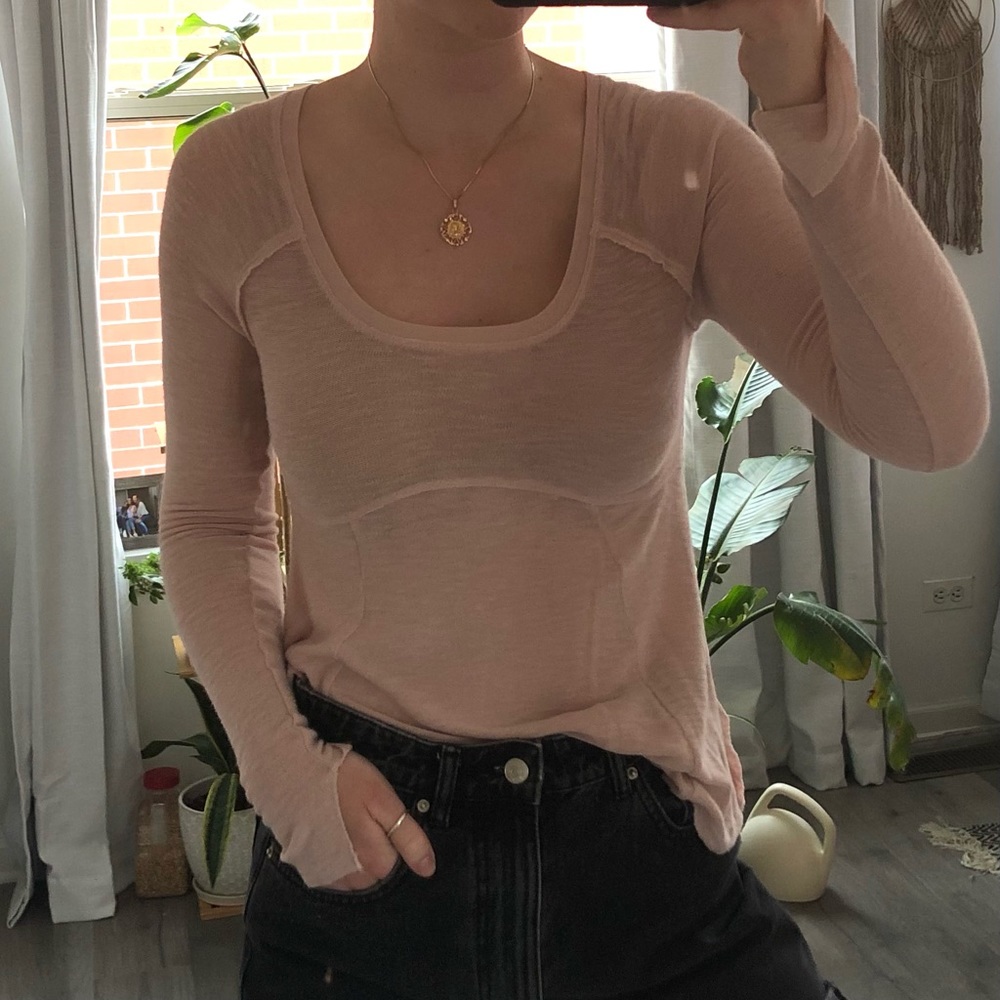 Free People Scoop Neck Top